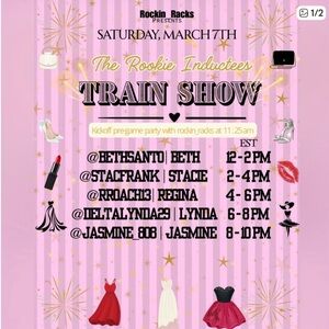 Fashion Event Poster with Dresses and Accessories